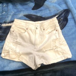American eagle white shorts, stretch size 8